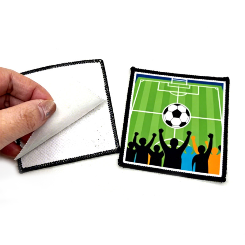 2 1/2' x 2 1/2' čtvercová sublimační látková náplast Merrow s lepidlem
