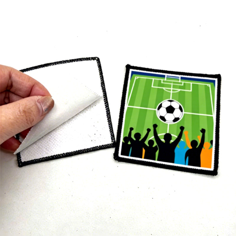 2 1/2' x 2 1/2' čtvercová sublimační látková náplast Merrow s lepidlem