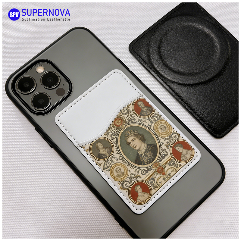Sublimační koženkový držák na telefonní karty s magnetem