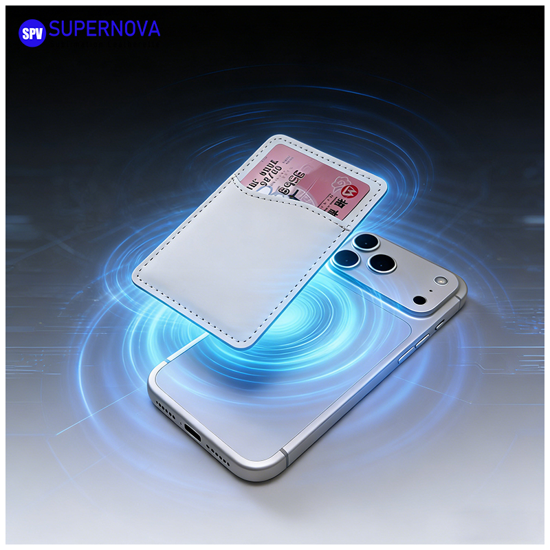 Sublimační koženkový držák na telefonní karty s magnetem