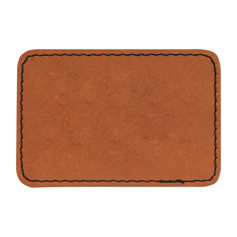 3 obdélníkové koženkové nášivky 1/2' x 2 1/2'