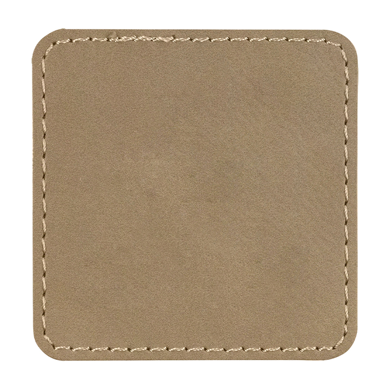 3 čtvercové koženkové nášivky 1/2' x 2 1/2'.