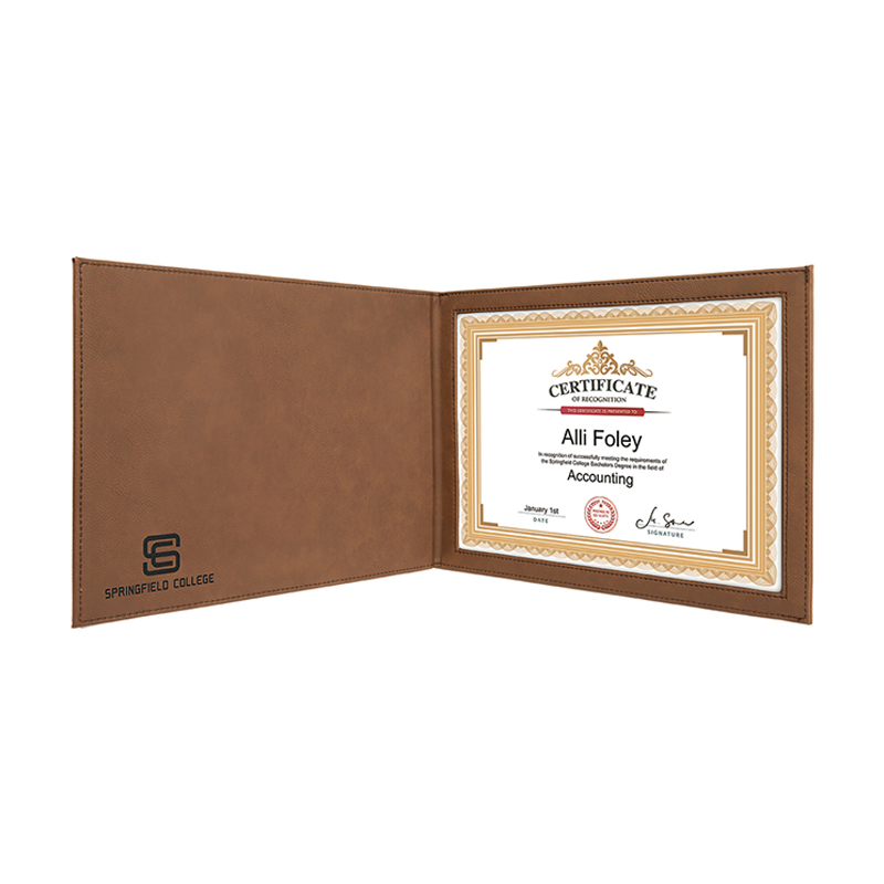 Laserovatelné koženkové držáky certifikátů