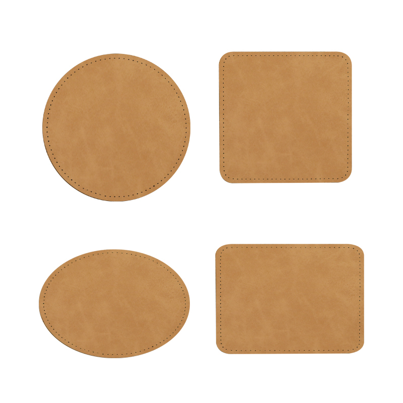 3 1/2' x 2 1/2' obdélníkové sublimační koženkové záplaty s lepidlem