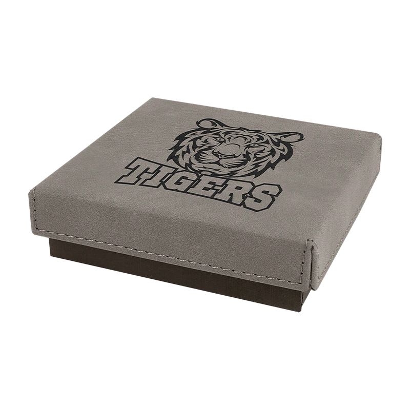 7 3/8' x 5 3/4' Gift Box with Laserable Leatherette Lid