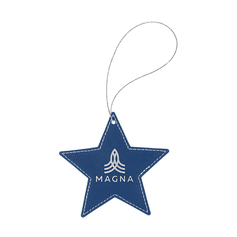 Laserovatelný koženkový hvězdný ornament