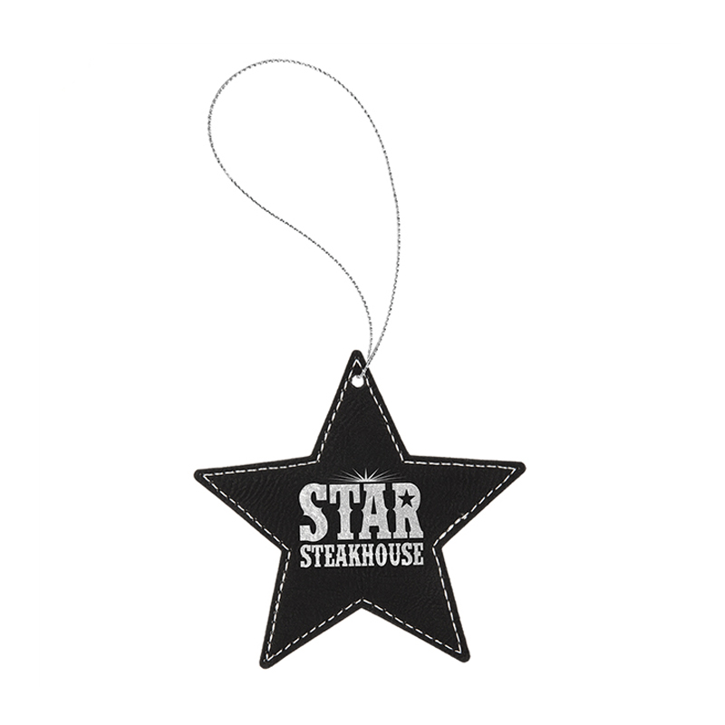 Laserovatelný koženkový hvězdný ornament