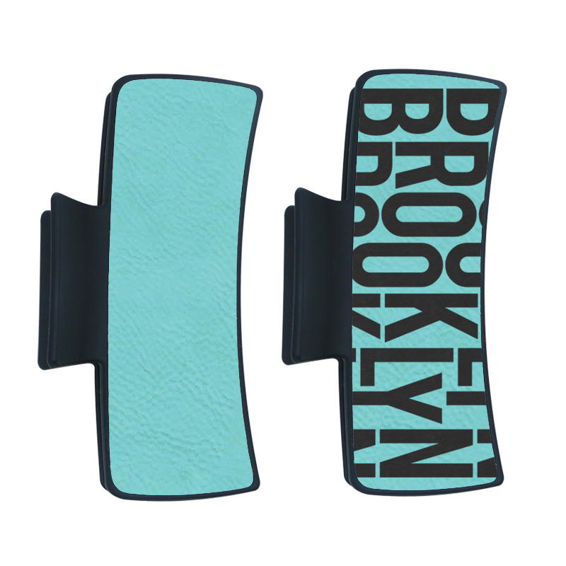 Laserovatelná koženková spona do vlasů