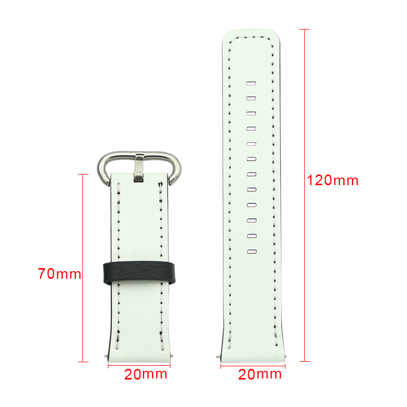 Sublimační PU kožené řemínky na hodinky Samsung/Huawei 22 mm