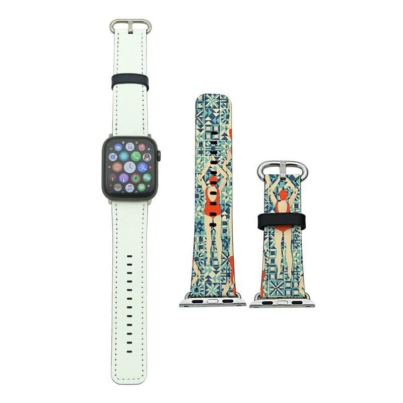 Sublimační PU kožené řemínky Apple iWatch pro řadu 4/5-40 mm
