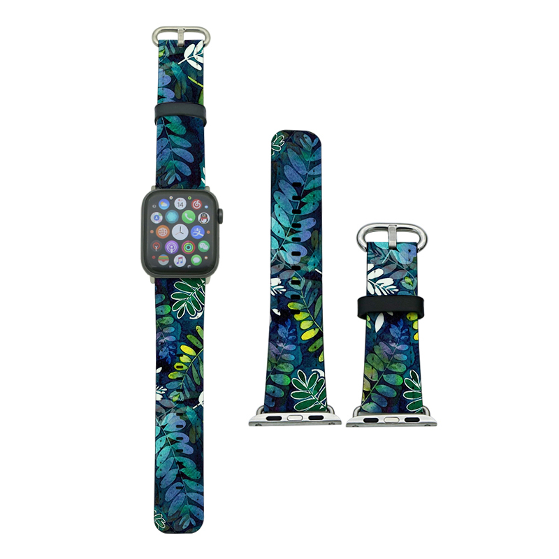 Sublimační PU kožené řemínky Apple iWatch pro řadu 4/5-44 mm