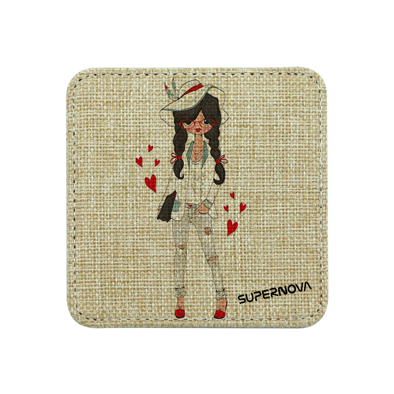 Sublimační Juta Coaster-Square
