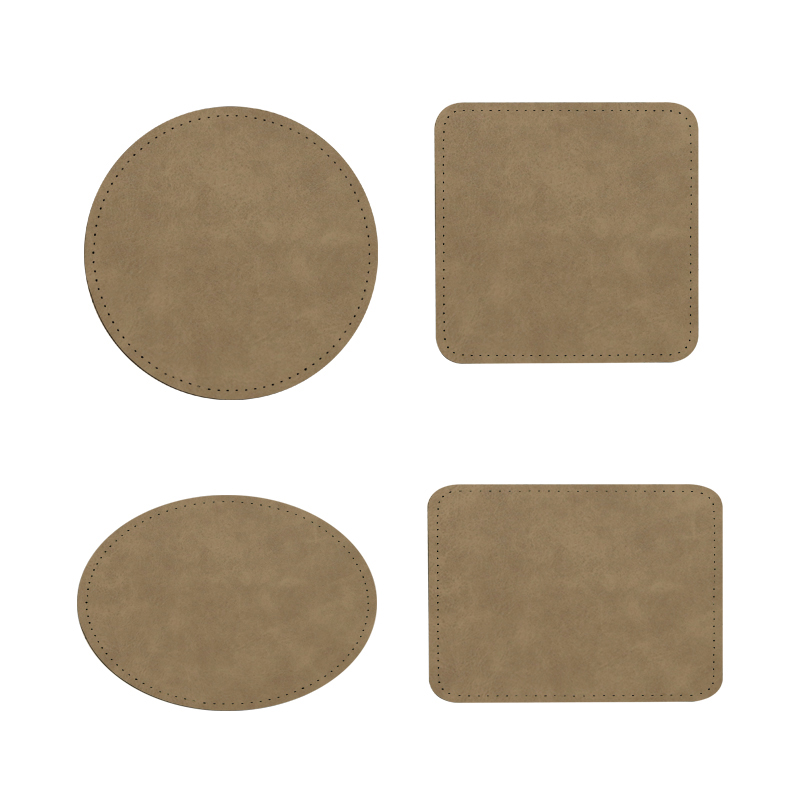 3' x 2' oválné sublimační koženkové nášivky s lepidlem