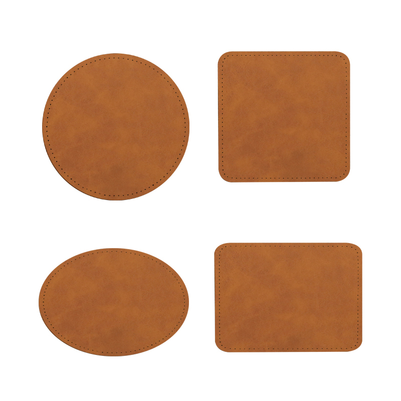 3' x 2' oválné sublimační koženkové nášivky s lepidlem