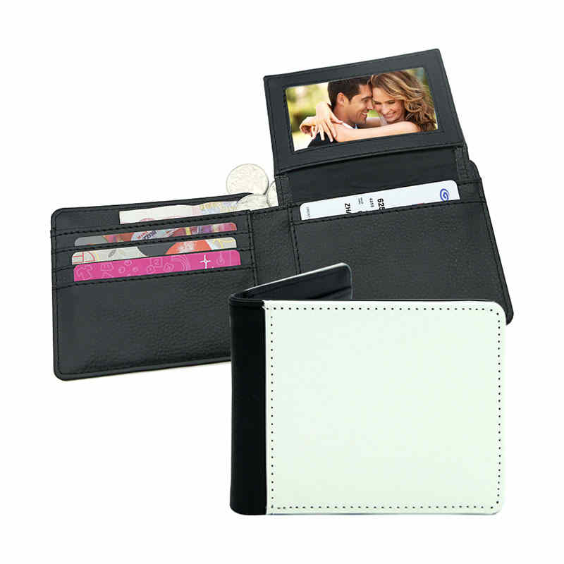 Pánská sublimační koženková bifold peněženka s držákem na karty